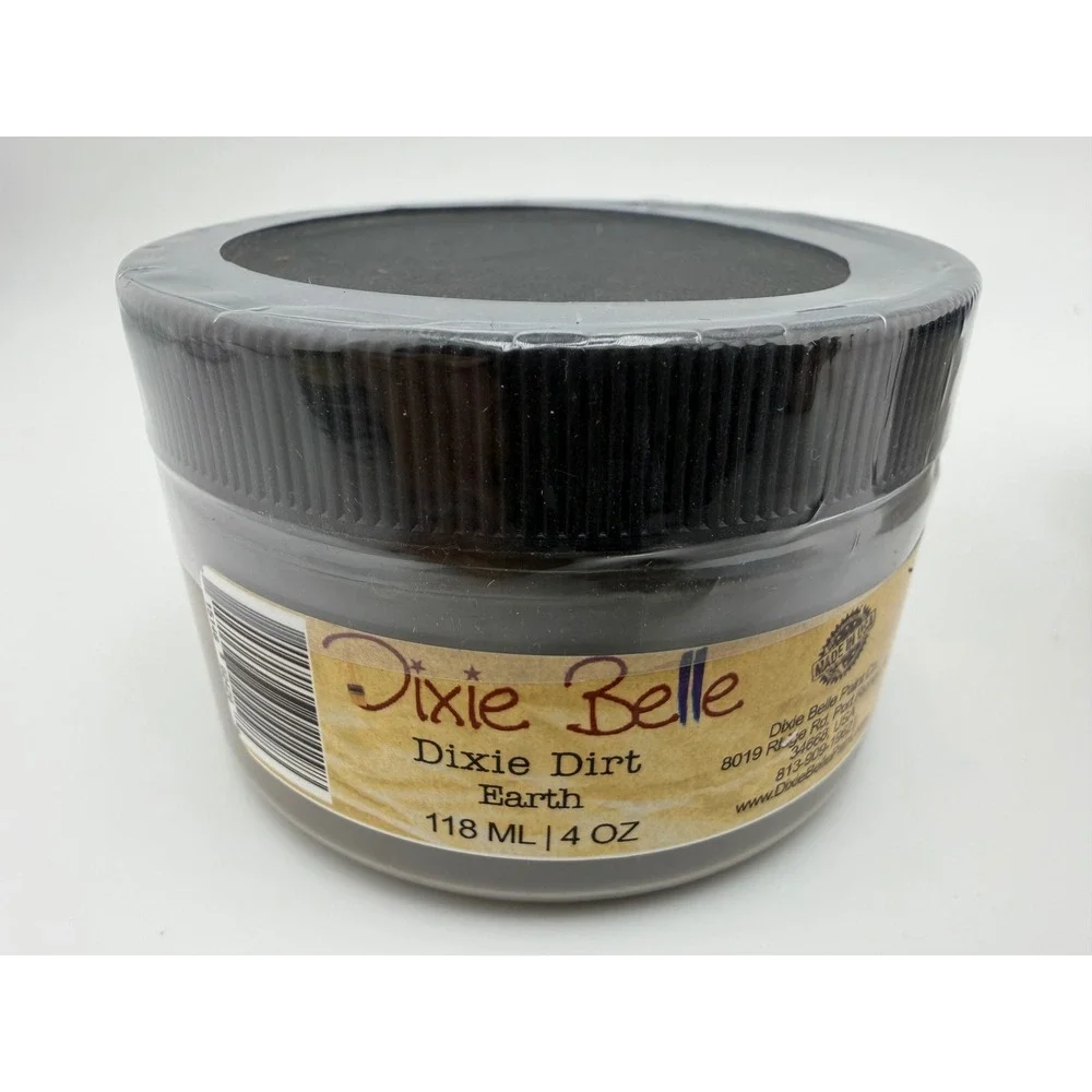 Dixie Belle Dixie Dirt Ash Charcoal Earth 4oz Furniture Aging Powder